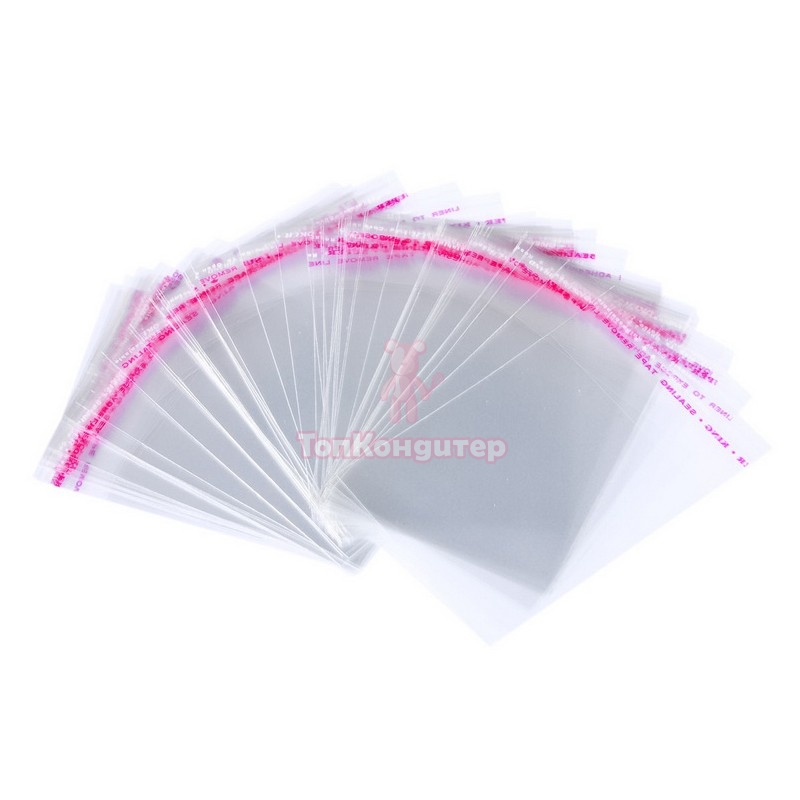 Пакет с липким слоем глянцевый 15 см*10 см 50 шт