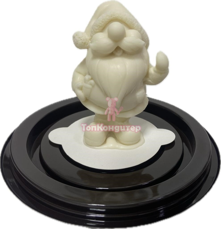 Фигура из шоколадной глазури Дед Мороз 8см