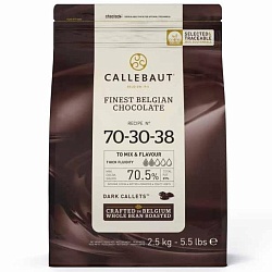 Шоколад горький Callebaut в галлетах 70,5% 2,5 кг