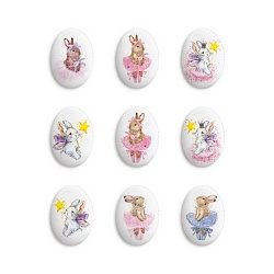 Сахарный медальон "Зайчики Микс" 3,5 см*2,5 см 1 шт