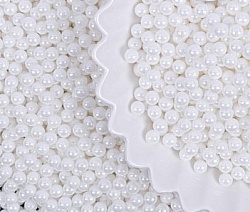 Кондитерская посыпка «Жемчуг» 4 мм белая