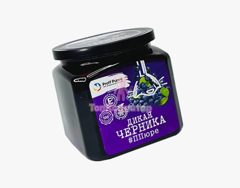 Пюре замороженное "Proff Puree" Дикая черника 500 г